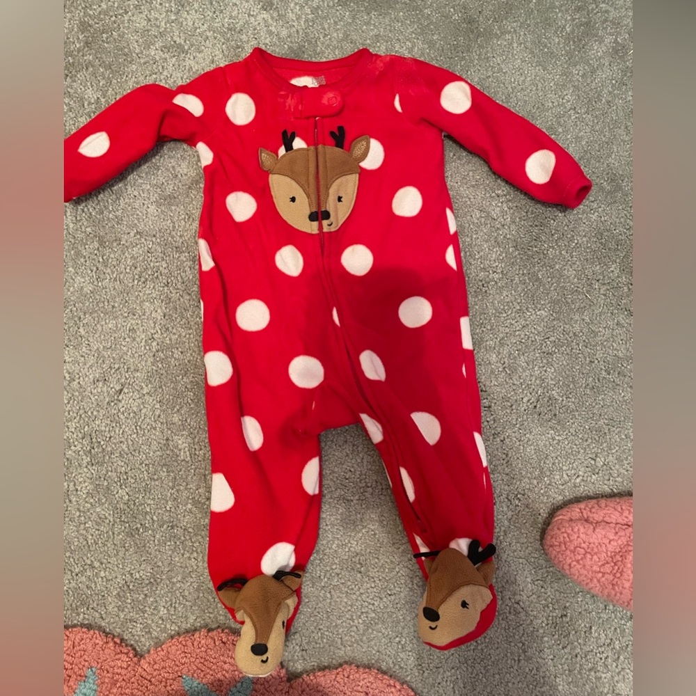 Carters 0-3 month christmas pjs
